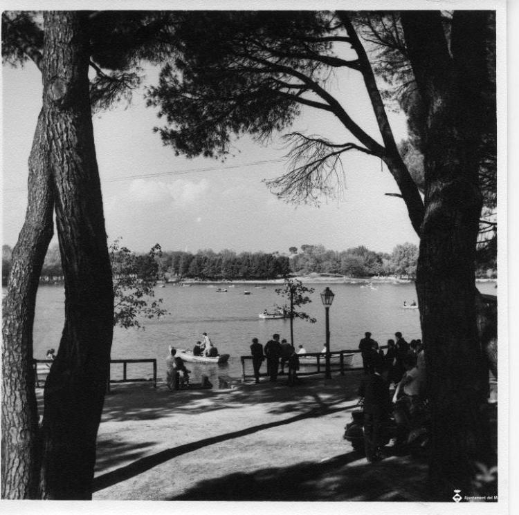 Vista de l'estany del Retiro de Madrid