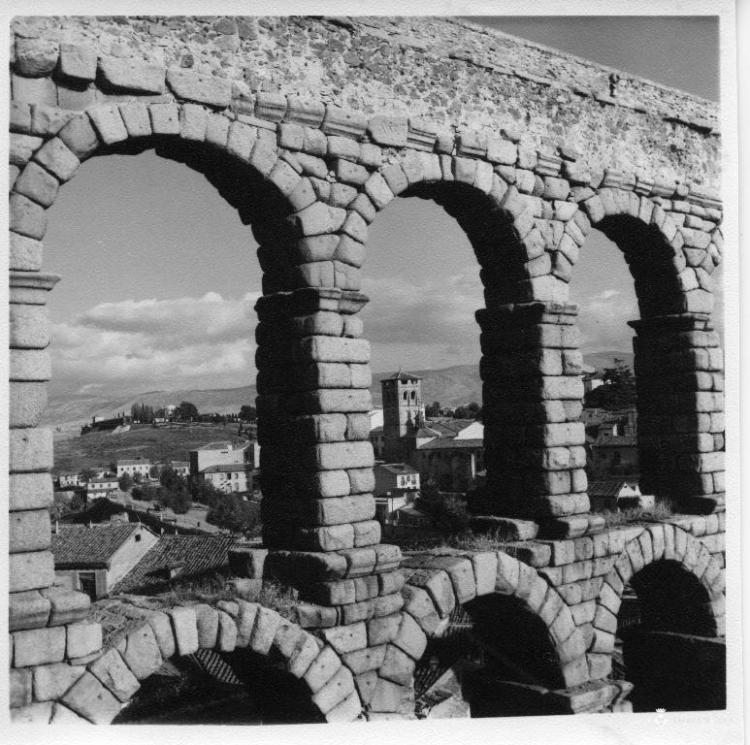 Detall de l'aqüeducte de Segòvia