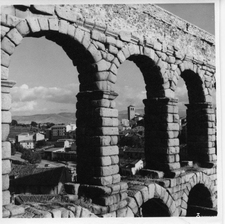 Detall de l'aqüeducte de Segòvia