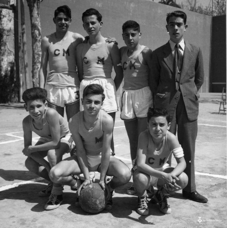 Foto de grup de l'equip de bàsquet del Masnou