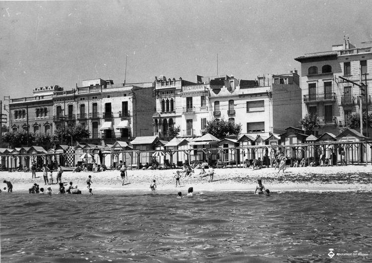 Façana marítima del Masnou a l'alçada de la Casa de Cultura