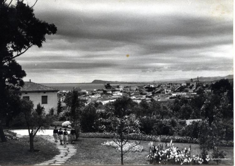 Perspectiva del Masnou des dels jardins de l'Alberg