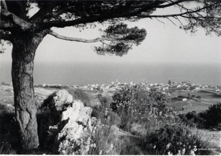 Perspectiva del Masnou des de la zona del Pi de l'Indià