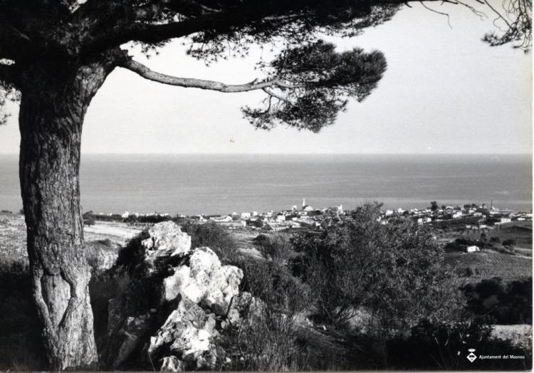 Perspectiva del Masnou des de la zona del Pi de l'Indià