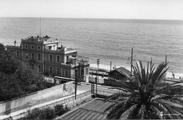 Vista zenital de l'estació del Masnou