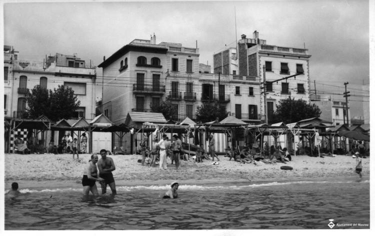 Platja del Masnou des del mar