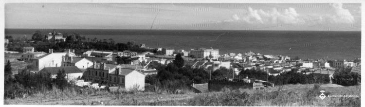 Perspectiva del Masnou des de l'actual avinguda de Joan XXIII