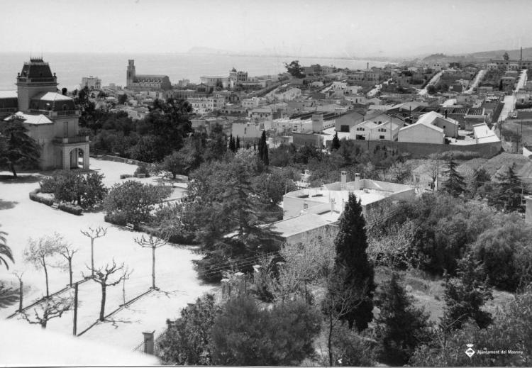 Perspectiva del Masnou nevat