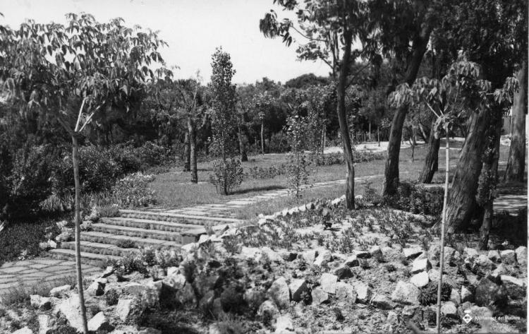 Vista dels jardins de l'Alberg