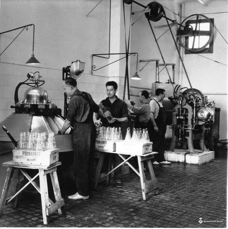 Interior de la fàbrica de Gaseoses Fernández
