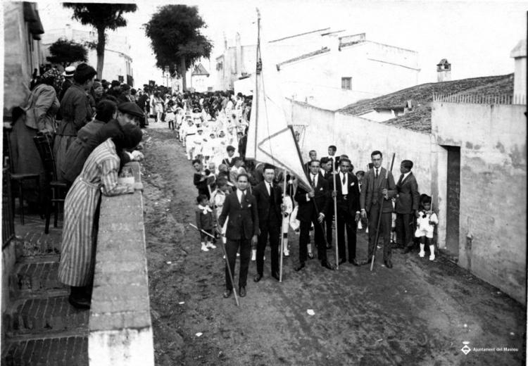 Processó de Corpus pel carrer de Sant Pere