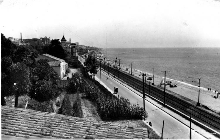 Vista panoràmica del Camí Ral des de can Teixidor