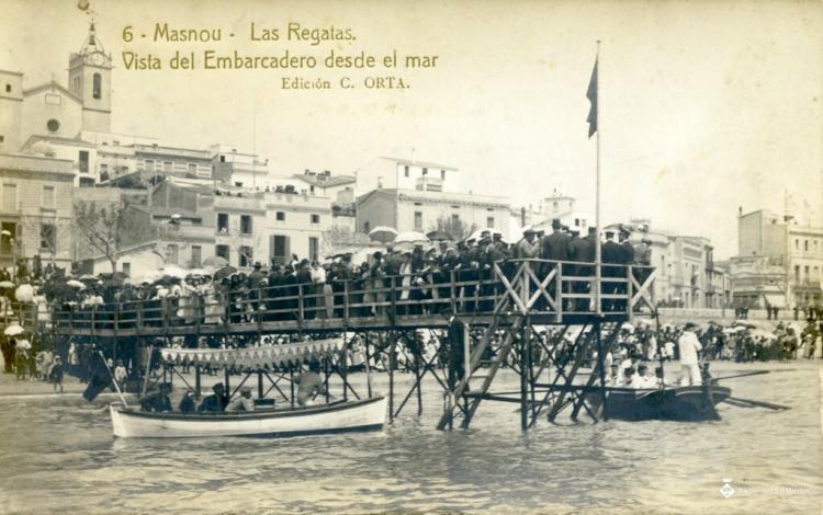 6 Masnou. Las Regatas. Vista del Embarcadero des del mar