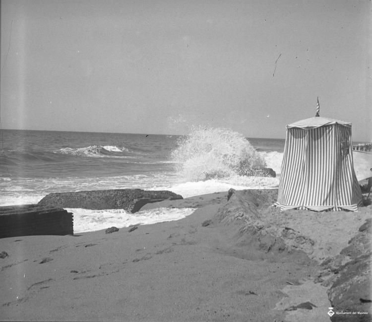 Tendal de tenda a la platja