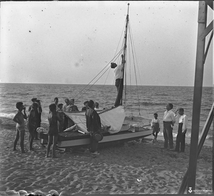 Patí varat a la platja