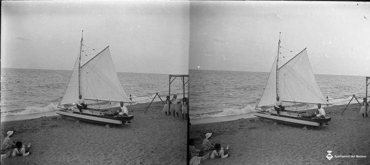 Patí varat a la platja