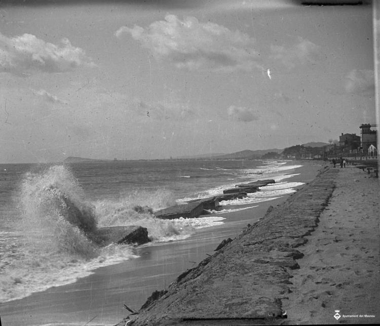 Vista de la costa de la platja