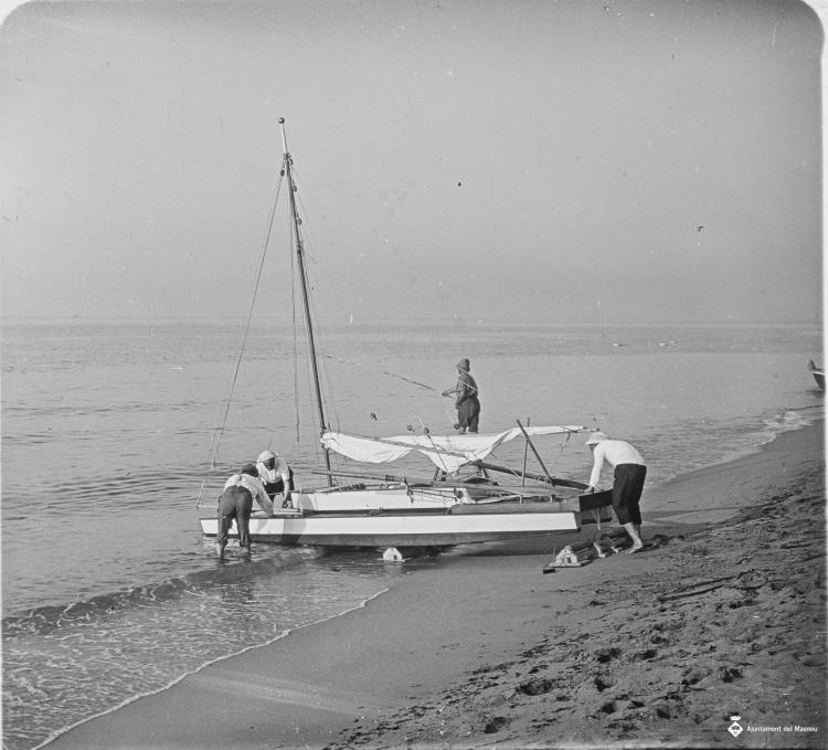 Patí varat a la platja