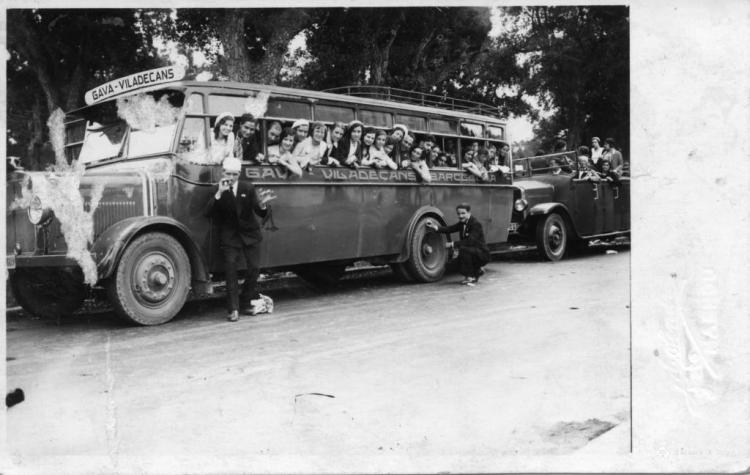 Autobús Gavà-Viladecans. Excursió de l'Orfeó Masnoví a Girona