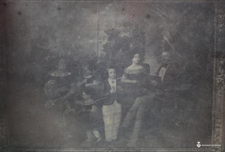 Retrat d'una família de sis membres