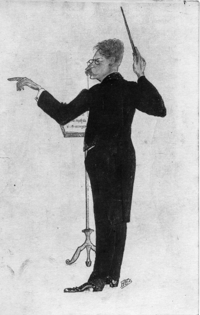 Caricatura del mestre Lluís Millet