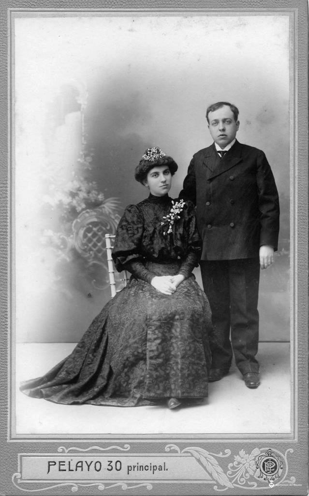 Retrat de Francesc Millet Villà i esposa