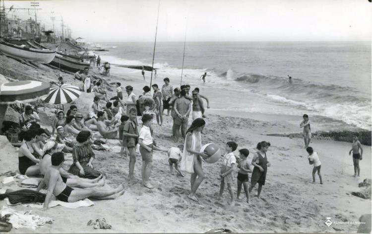 El Masnou, vista general de la platja