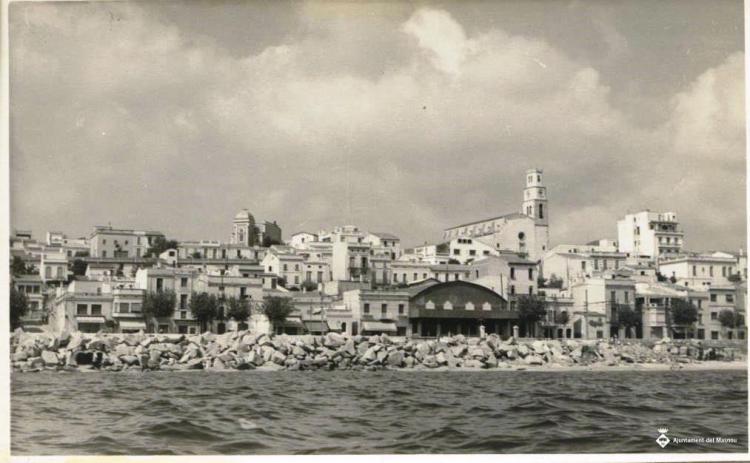 El Masnou, vista panoràmica des del mar