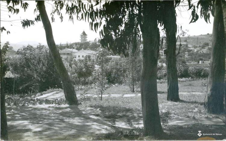 Vista dels jardins de l'alberg