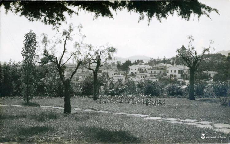 Vista dels jardins de l'alberg