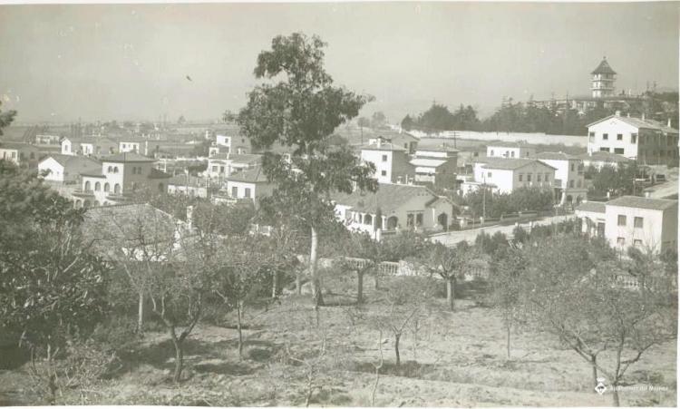 Vista del jardí de l'alberg