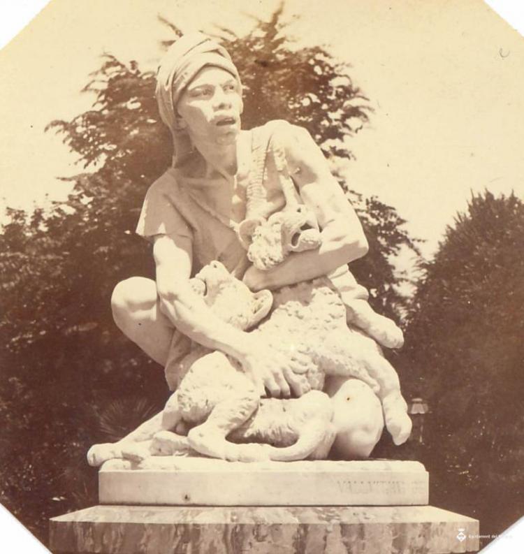 Estàtua caçador de lleons al parc de la Ciutadella, a Barcelona