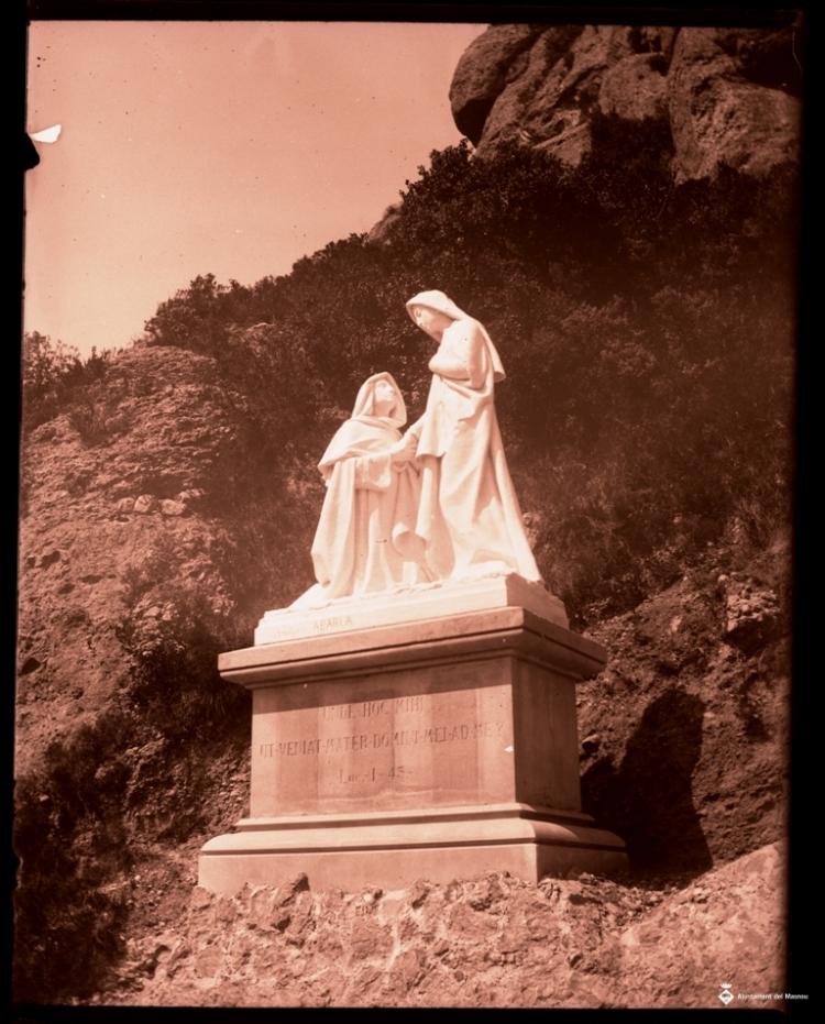 Escultura d'Agapit Vallmitjana i Abarca a Montserrat