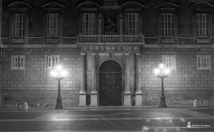 Barri gòtic de Barcelona de nit