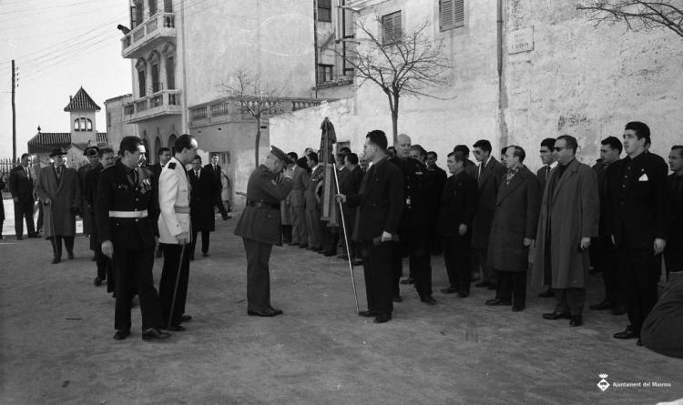Celebració franquista dia de l'Alliberament a l'església