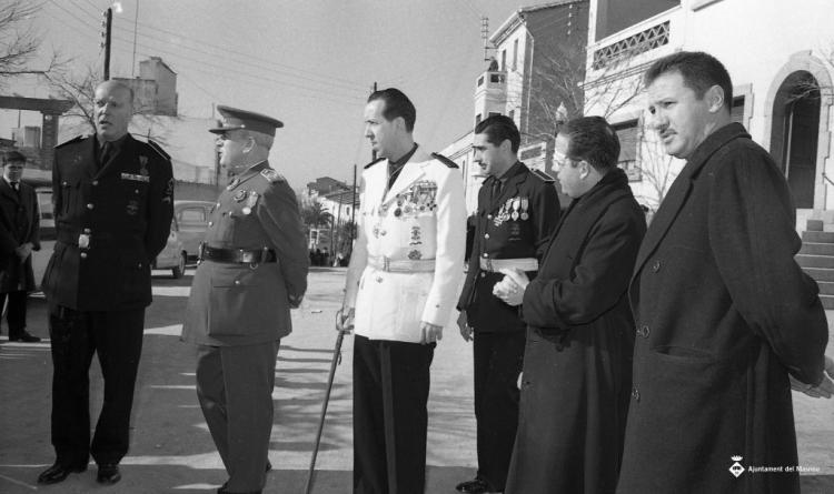 Celebració franquista dia de l'Alliberament a l'església