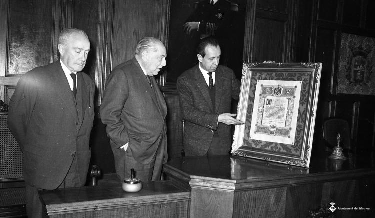 Homenatge a Josep Agell i Agell a la Sala de Plens