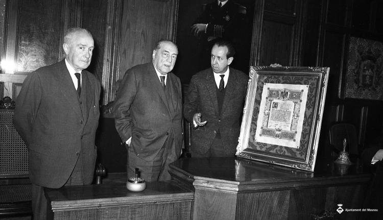 Homenatge a Josep Agell i Agell a la Sala de Plens