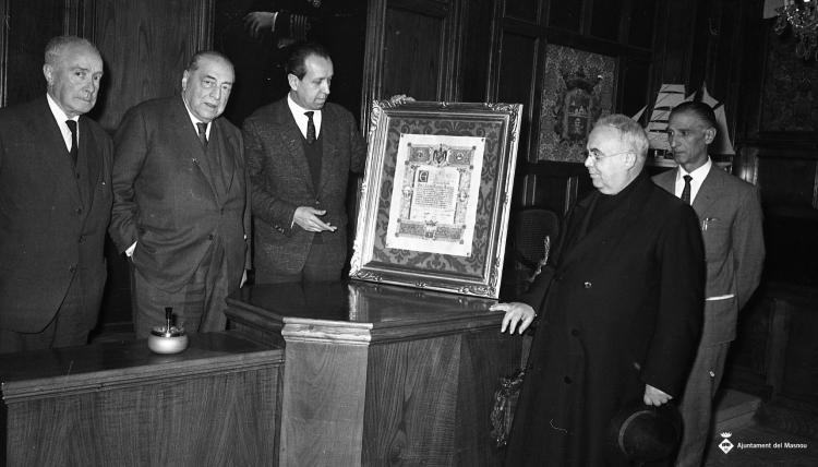 Homenatge a Josep Agell i Agell a la Sala de Plens