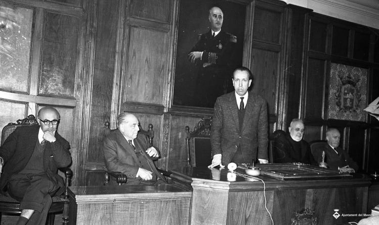 Homenatge a Josep Agell i Agell a la Sala de Plens