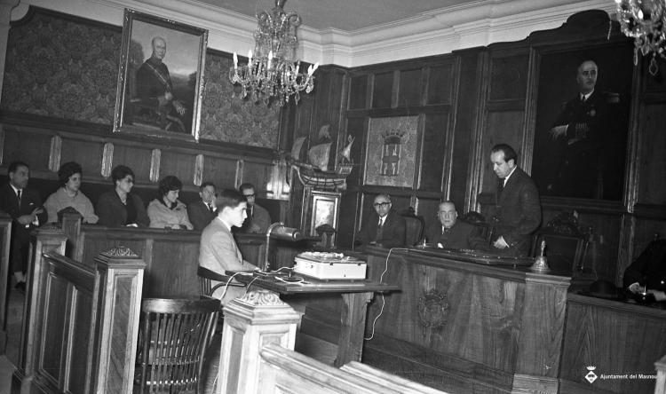 Homenatge a Josep Agell i Agell a la Sala de Plens