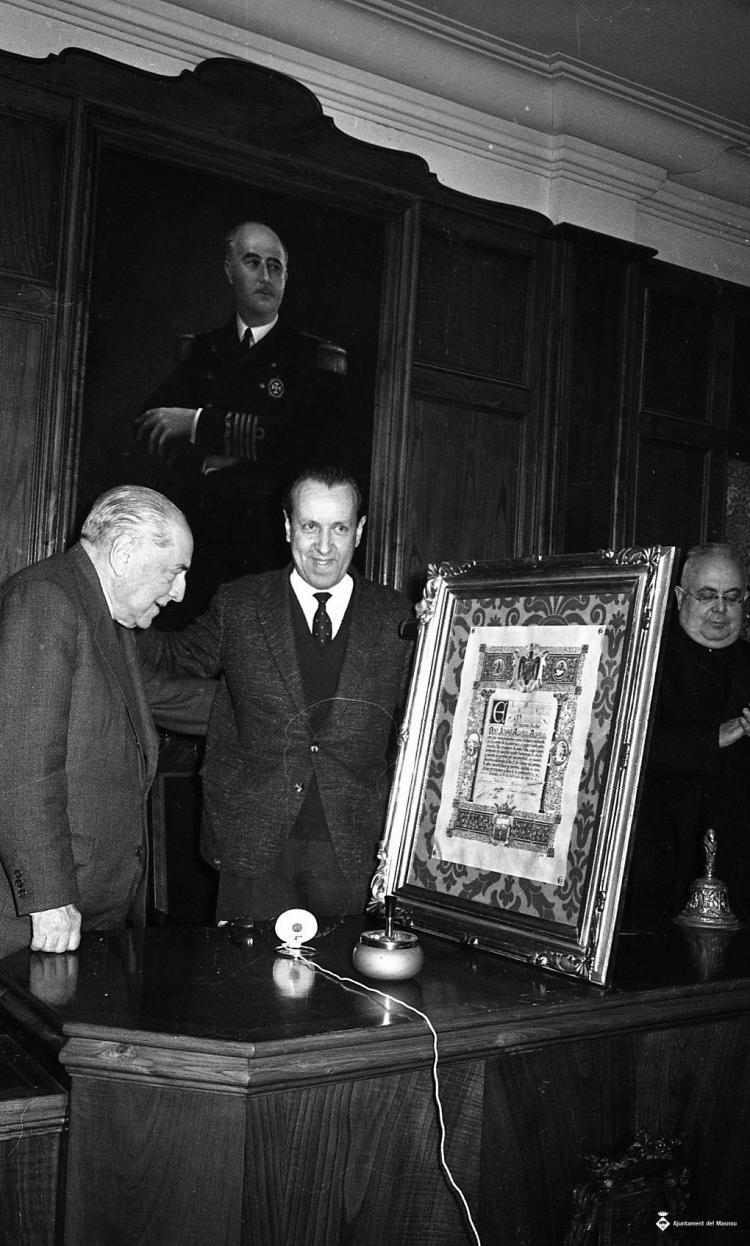 Homenatge a Josep Agell i Agell a la Sala de Plens