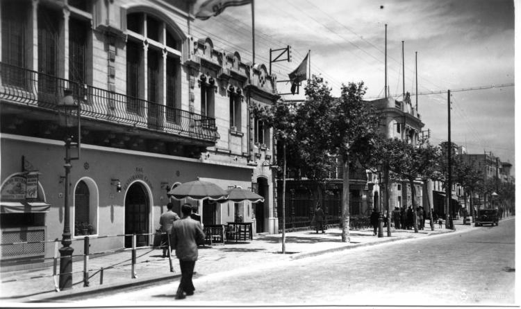 El Masnou, vista del Camí Ral a l'alçada del Casino