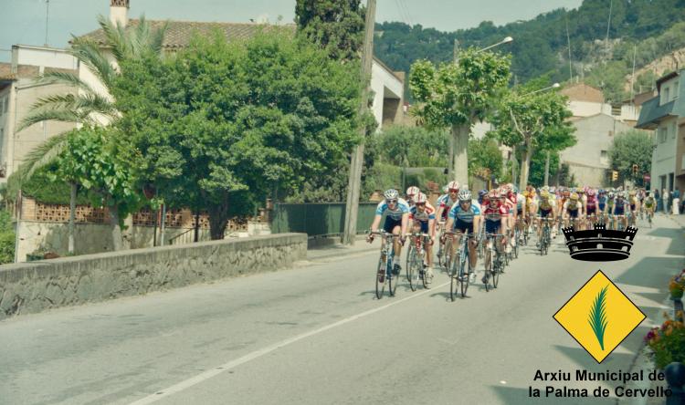 85 Volta Ciclista a Catalunya, setena etapa: Pallejà-Barcelona. Moment del pas per la Palma