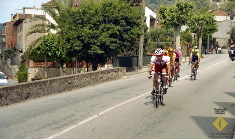 Moment del pas per la Palma de la 85 Volta Ciclista Catalunya