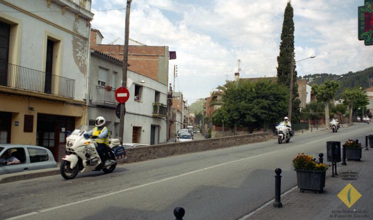 Moment del pas per la Palma de la 85 Volta Ciclista Catalunya