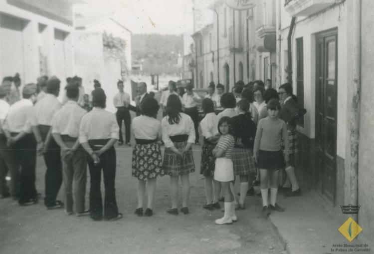 Grup de cantaires de caramelles dirigits per Esteve Fisas