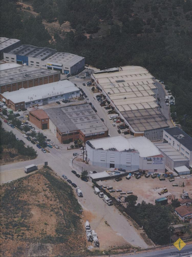 Imatges aèries de la zona industrial de can Mascaró