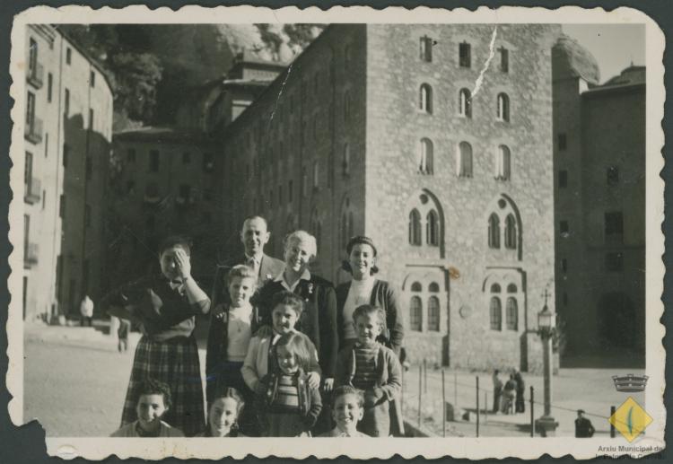 Visita de la família Roca a Montserrat