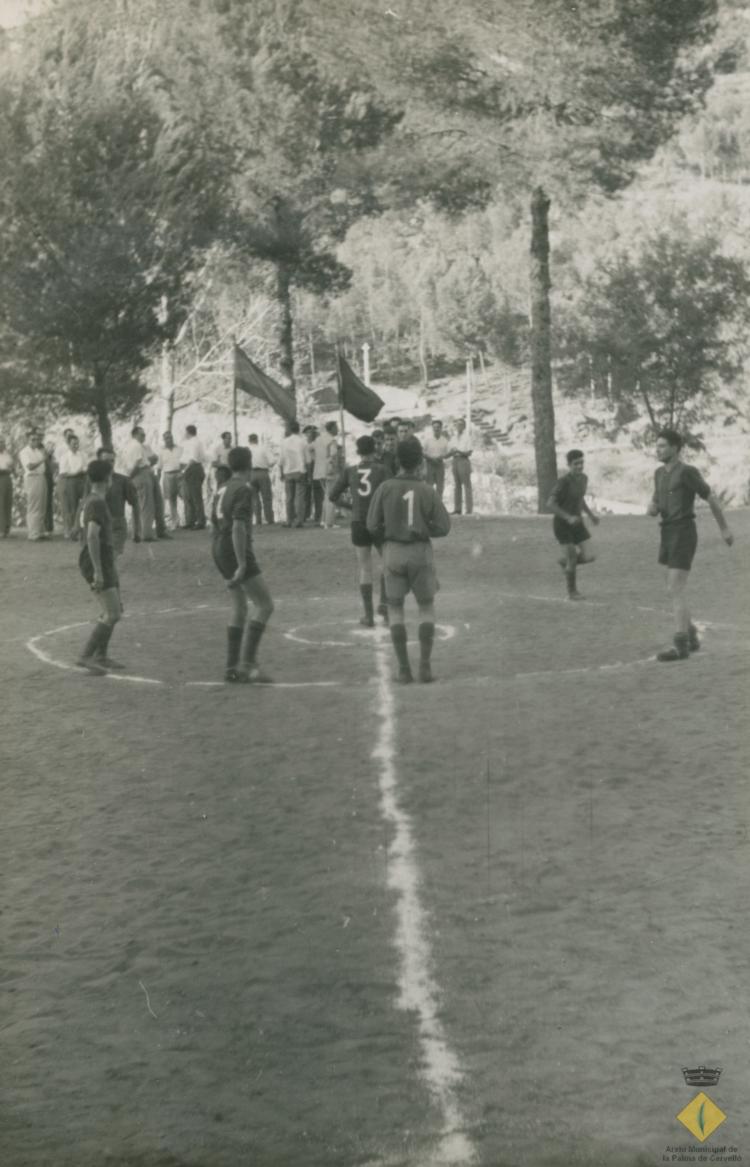 Partit al camp de futbol vell de la Palma de Cervelló